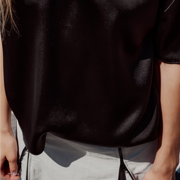 Zara Satin Tee🌻🌻🌻 - Picture 2 of 12